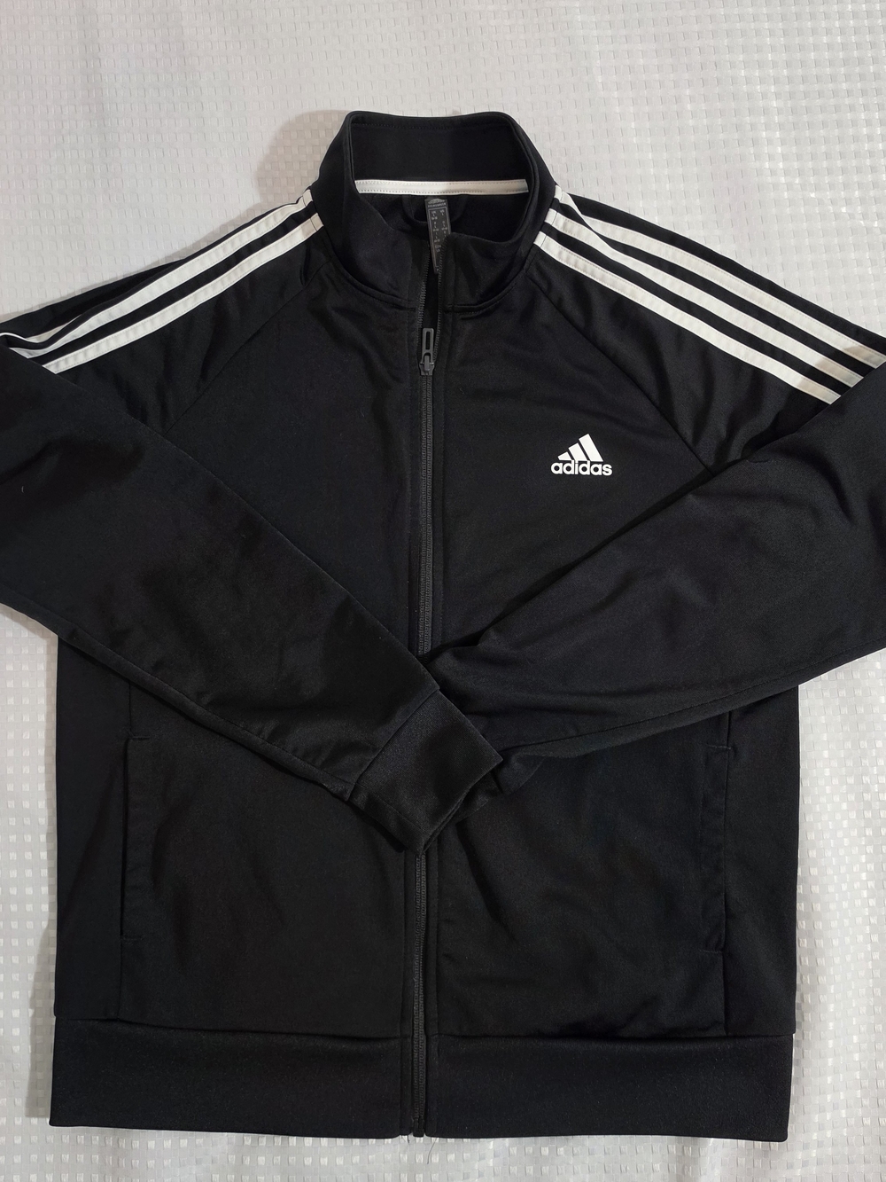 Adidas Women's Primegreen Essentials Warm-Up Slim 3-Stripes Track Jacket Size L